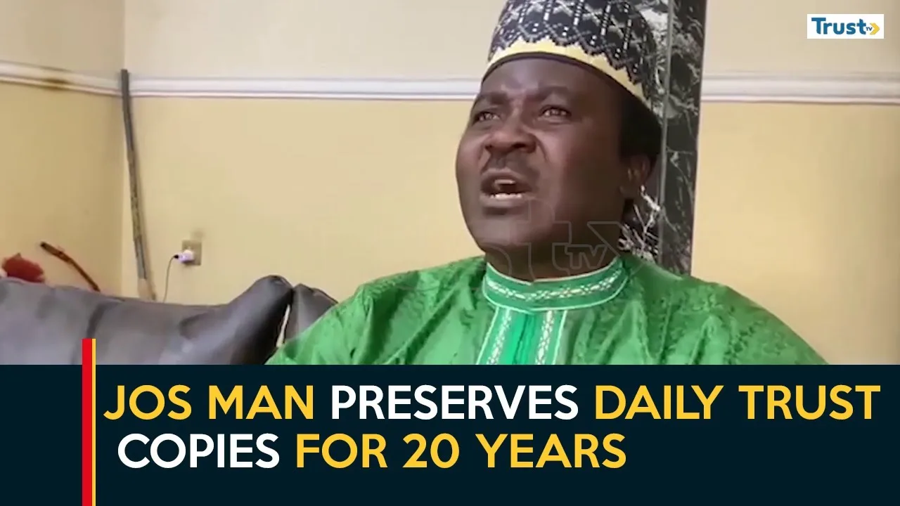 An Unusual Hobby: Jos man preserves Daily Trust copies for 20 years