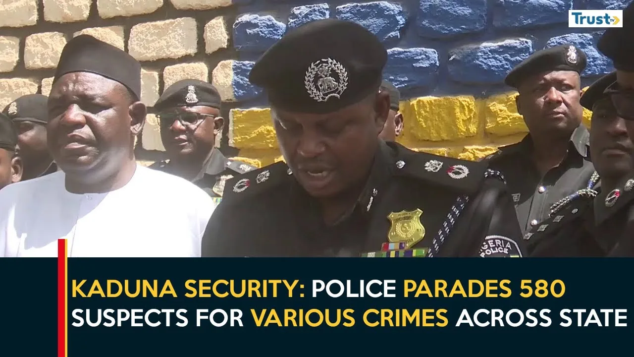 Kaduna Security: Police parades 580 suspects for various crimes across state
