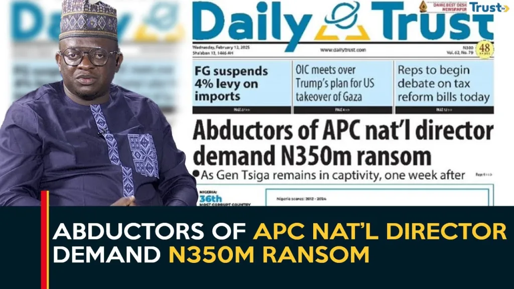 Abductors of APC national director demand N350m ransom