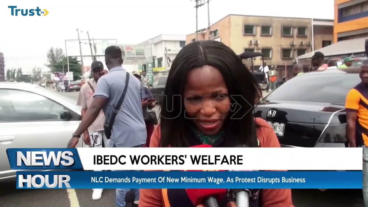 IBEDC Workers’ Welfare : NLC Demands payment of new minimum wage, as protest disrupts business