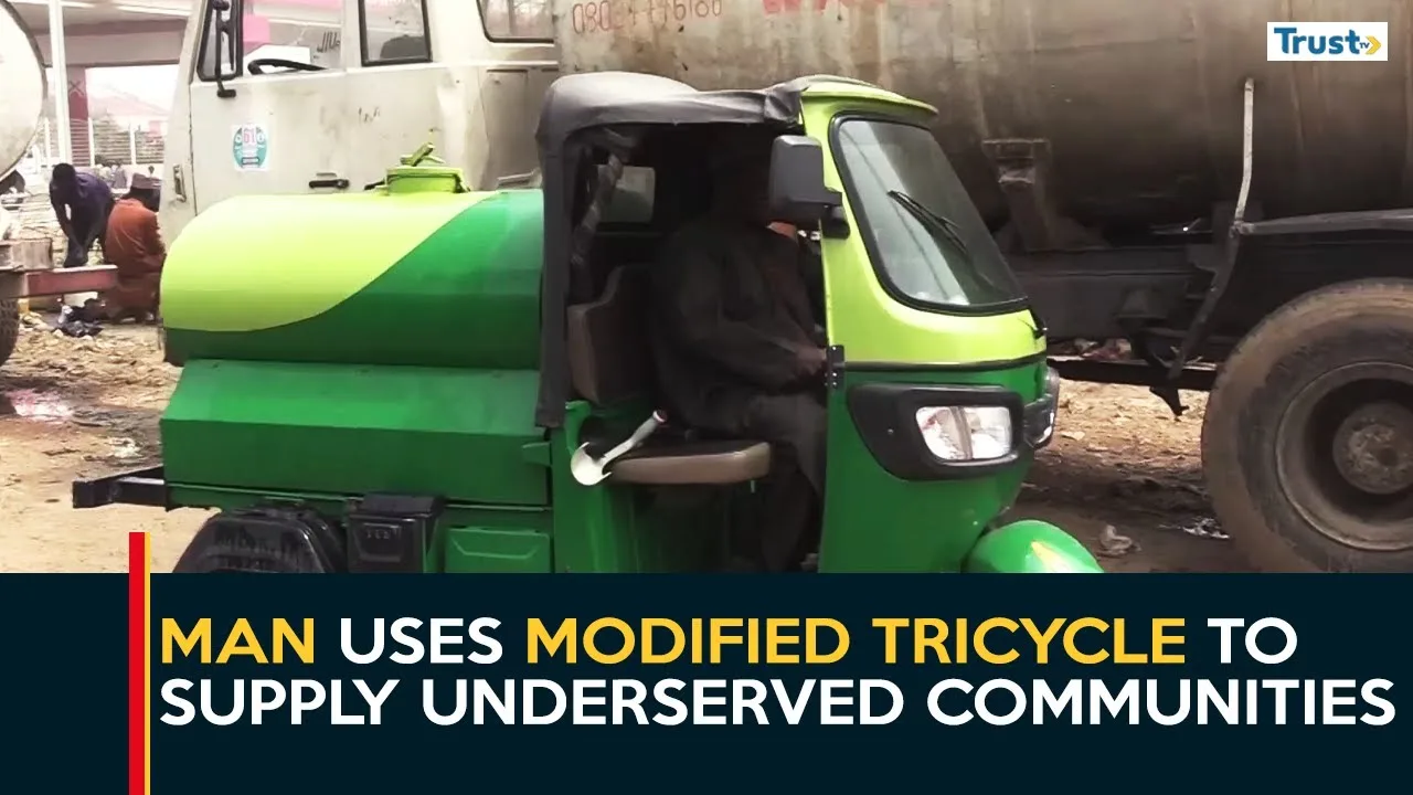 Addressing Kano Water Scarcity: Man uses modified tricycle to supply underserved communities for free