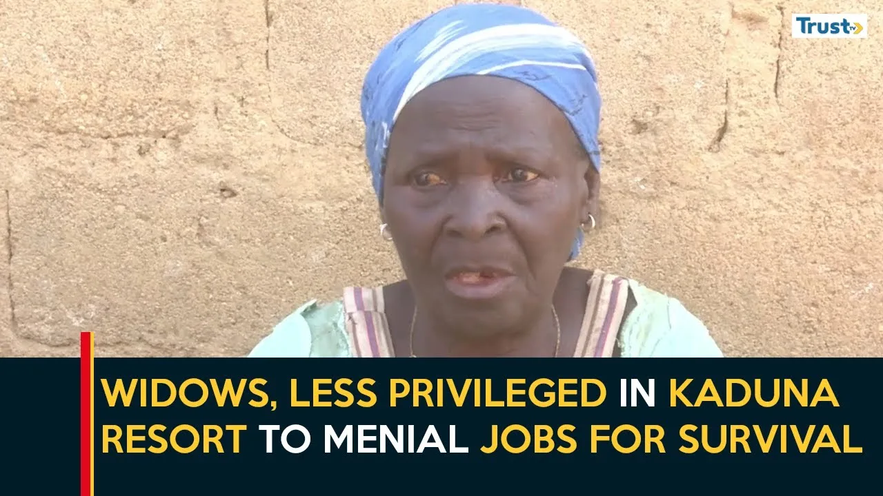 Economic Hardship: Widows, less privileged in Kaduna community resort to menial jobs for survival