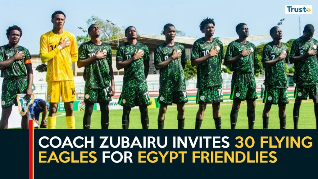 Coach Zubairu invites 30 flying eagles for Egypt friendlies