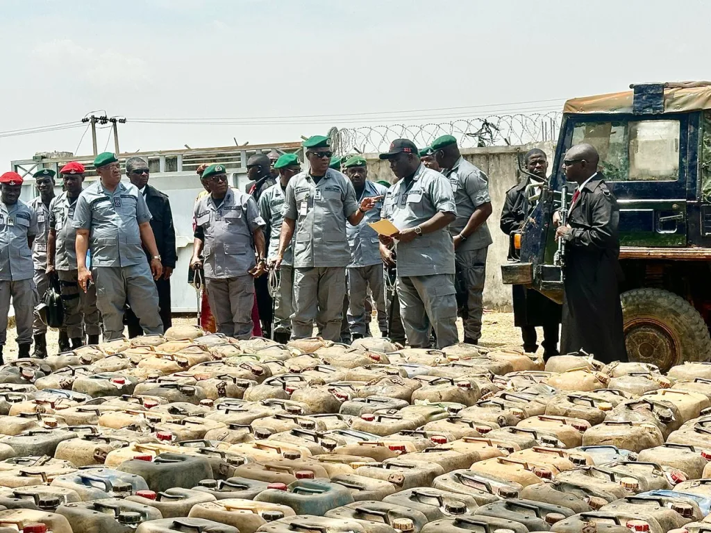 Customs Seizes 1,149 Jerry Cans of Petrol