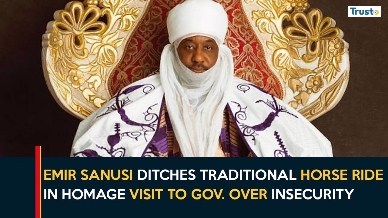 Emir Sanusi Ditches Traditional Horse Ride In Homage Visit To Gov. Over Insecurity