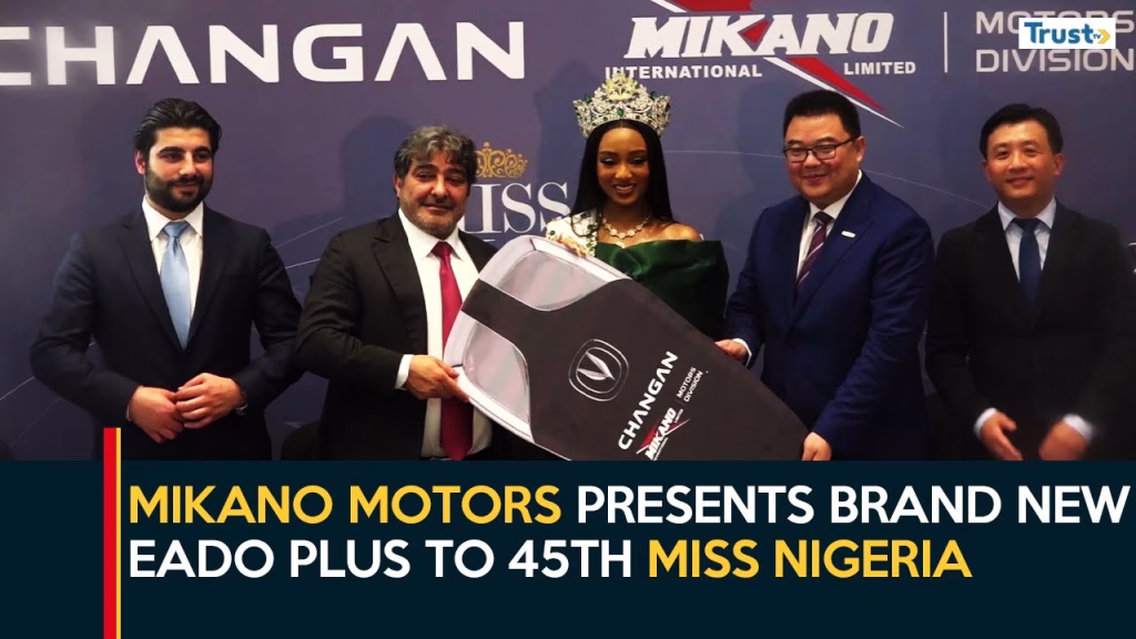 Business Partnership: Mikano motors presents brand new Eado Plus to 45th Miss Nigeria