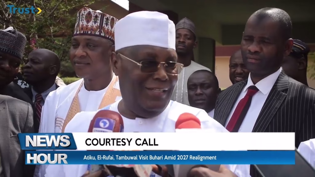 Courtesy Call: Atiku, El-Rufai, Tambuwal visit Buhari amid 2027 realignment