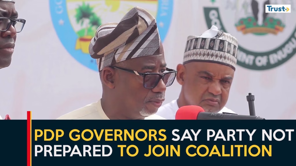 2027 Presidential Election: PDP governors say party not prepared to join coalition