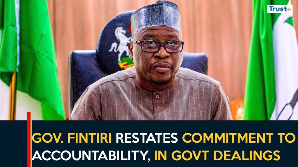 Gov. Fintiri restates commitment to accountability, transparency in govt dealings