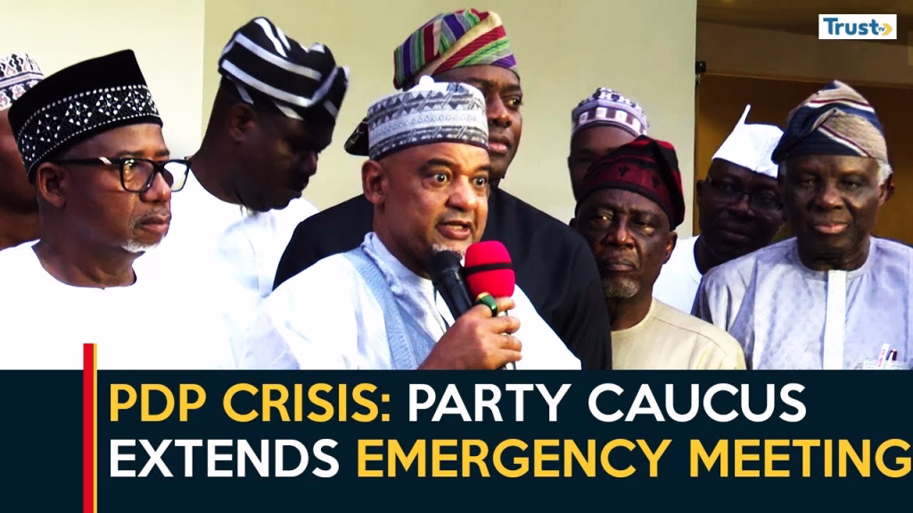 PDP Crisis: Party caucus extends emergency meeting till Tuesday