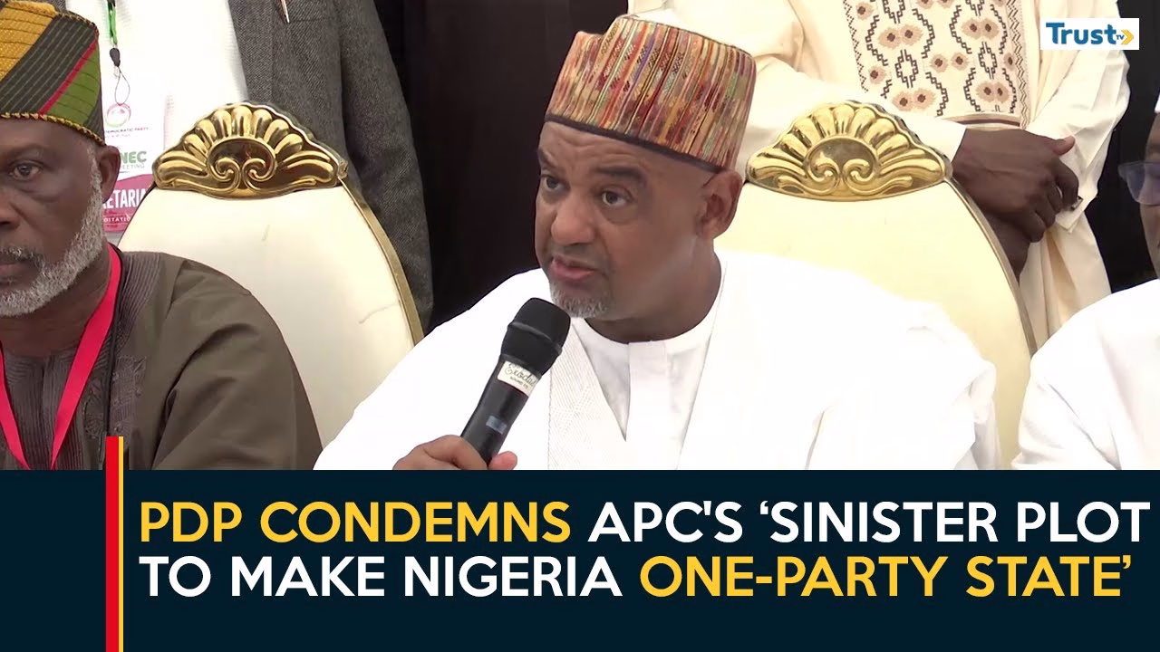 PDP NEC Meeting: Party condemns APC’s “sinister plot to make Nigeria a one-party state”, vows resistance