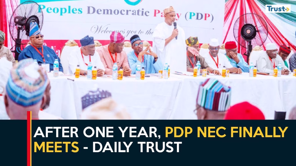  After one year, PDP NEC finally meets