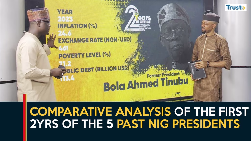 Comparative analysis of the first 2 years of the 5 past Nigerian Presidents since 1999
