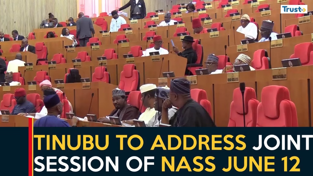 Tinubu to address joint session of NASS June 12