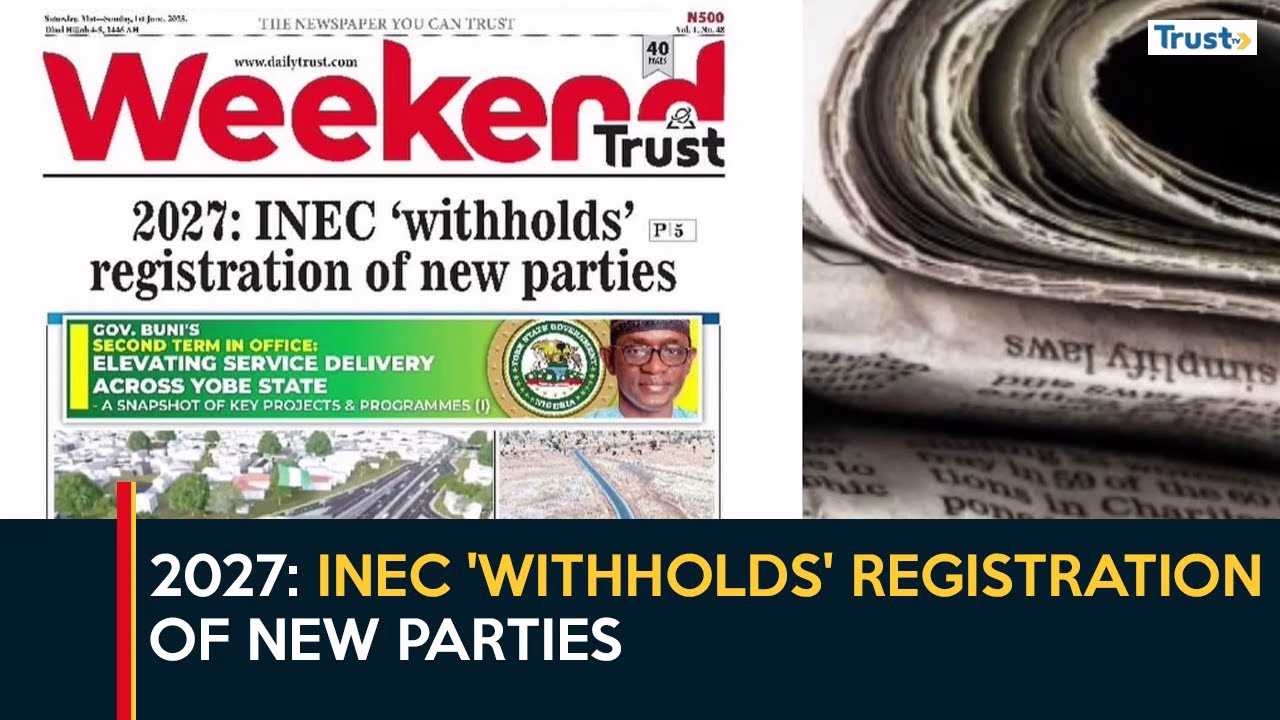 2027: INEC ‘withholds’ registration of new parties 