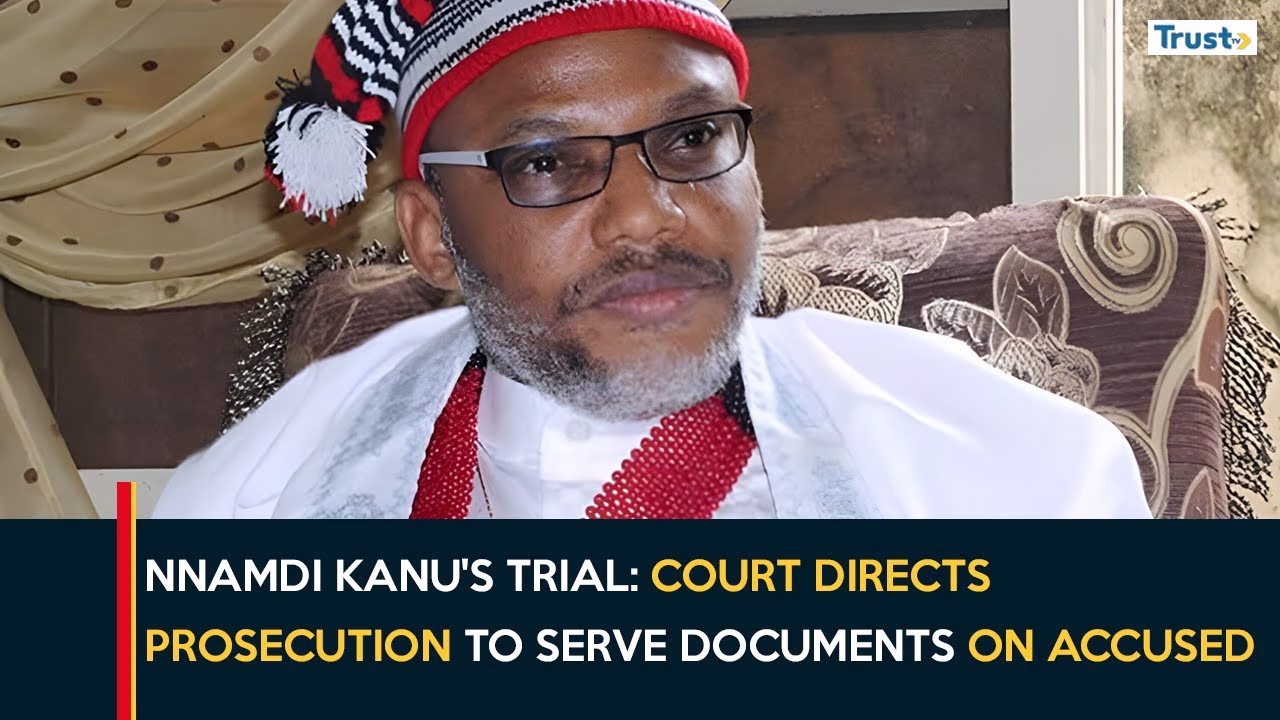 Nnamdi Kanu’s Trial: Court directs prosecution to serve documents on accused ahead of trial