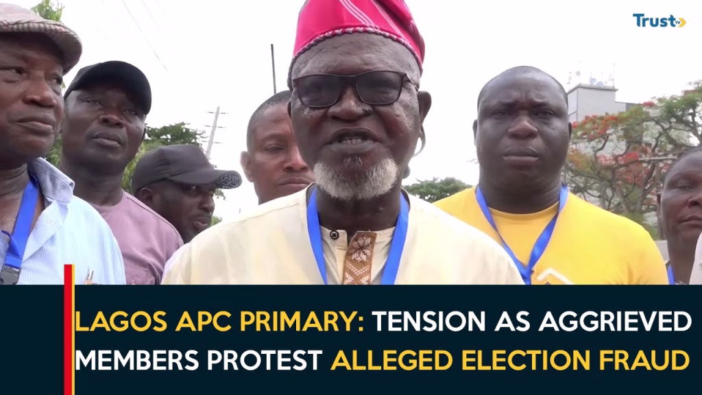 Lagos APC Primary: Tension as aggrieved members protest alleged election fraud