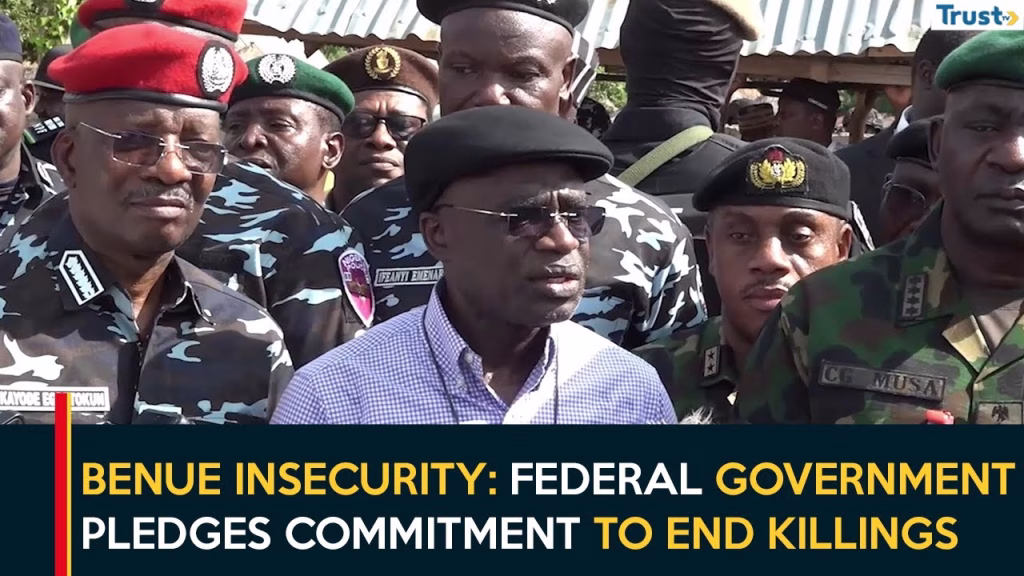 Benue Insecurity: Federal government pledges commitment to end killings