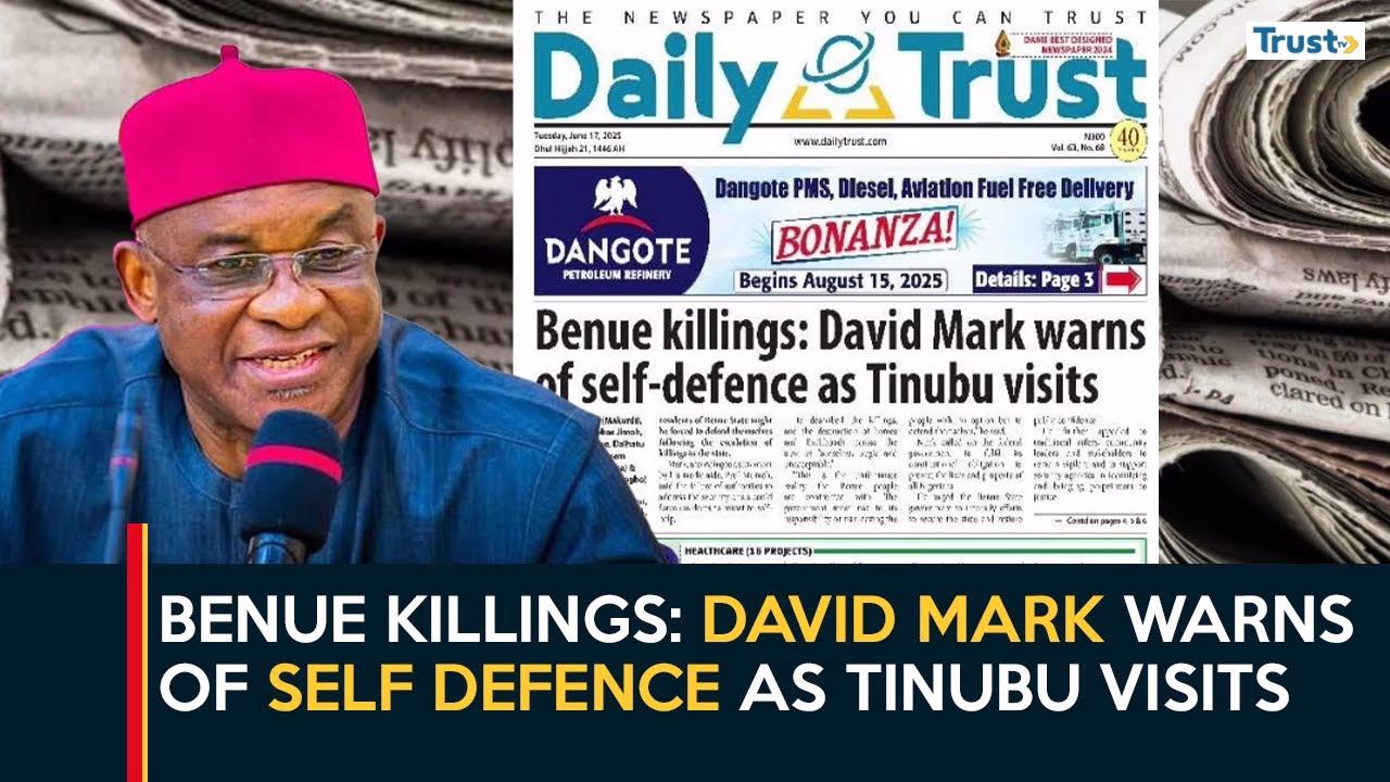 Benue Killings: David mark warns of self defence as Tinubu visits