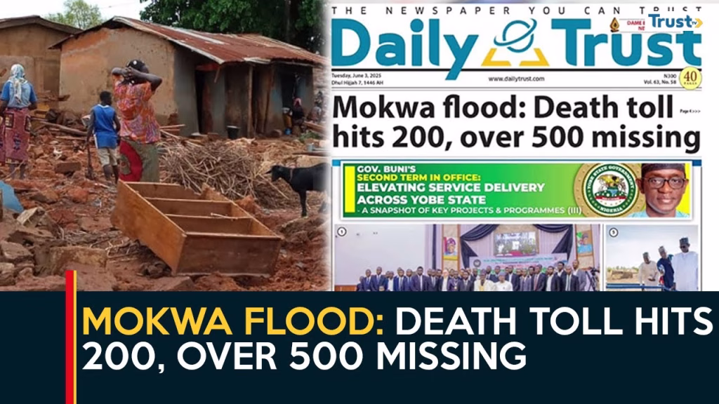 Mokwa Flood: Death toll hits 200, over 500 missing
