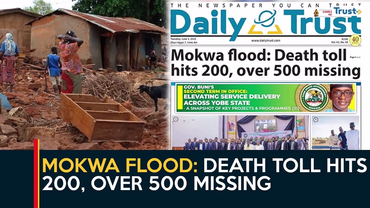 Mokwa Flood: Death toll hits 200, over 500 missing