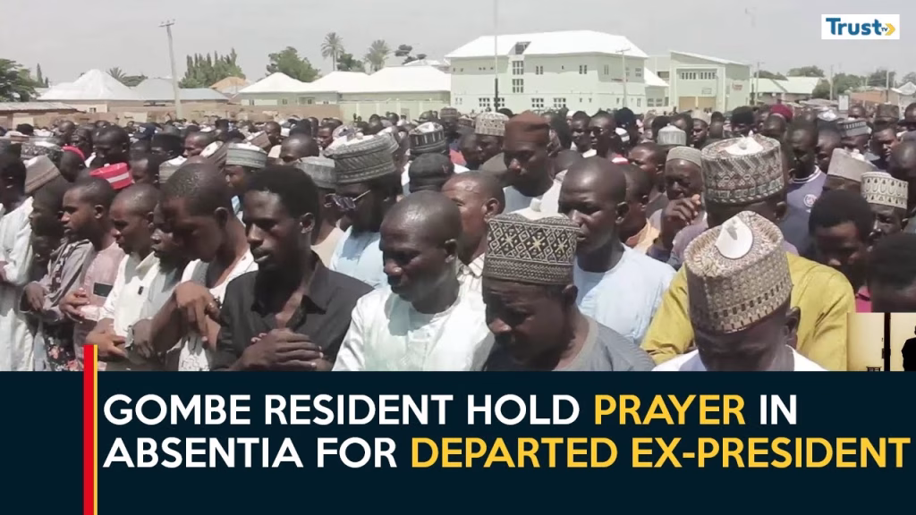 Buhari’s Funeral: Gombe resident hold prayer in absentia for departed ex-president
