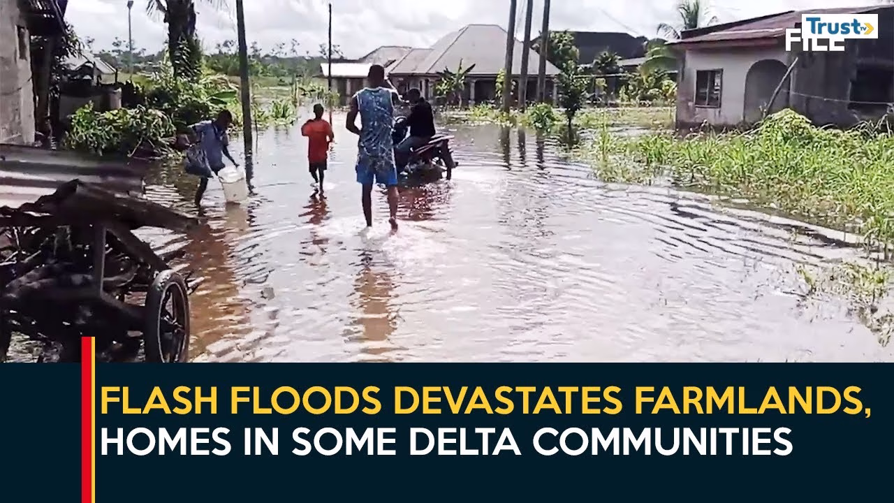 Delta Heavy Downpour: Flash floods devastates farmlands, homes in Isoko south, Aniocha south others