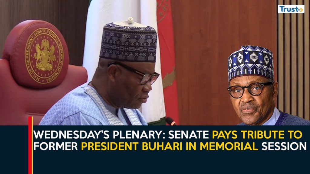 Wednesday’s Plenary: Senate pays tribute to former President Buhari in memorial session