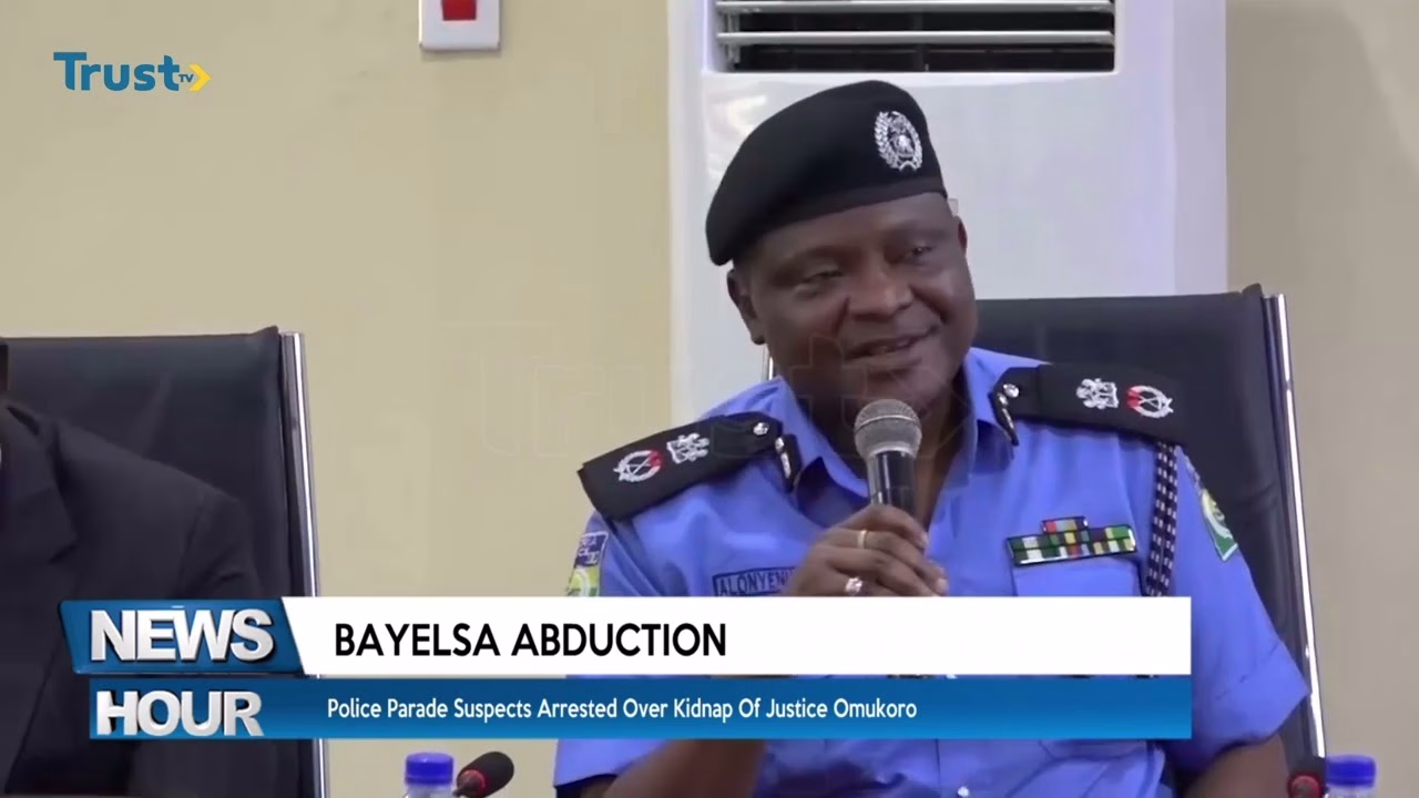 Bayelsa Abduction: Police parade suspects arrested over kidnap of justice Omukoro