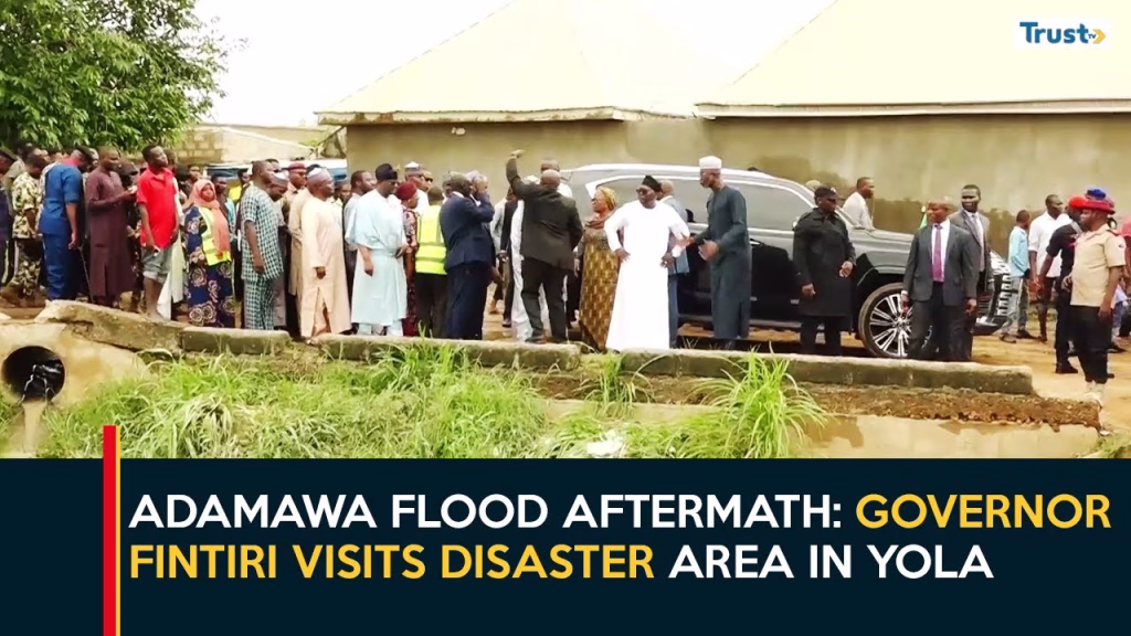 Adamawa Flood Aftermath: Governor Fintiri visits disaster area in Yola