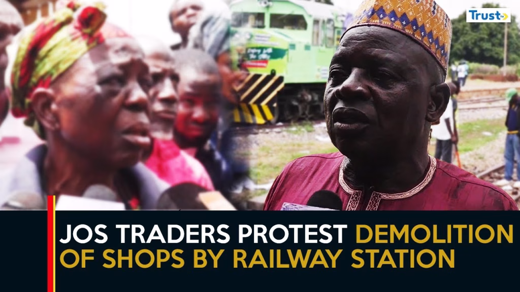 Jos traders protest planned demolition of shops by railway station