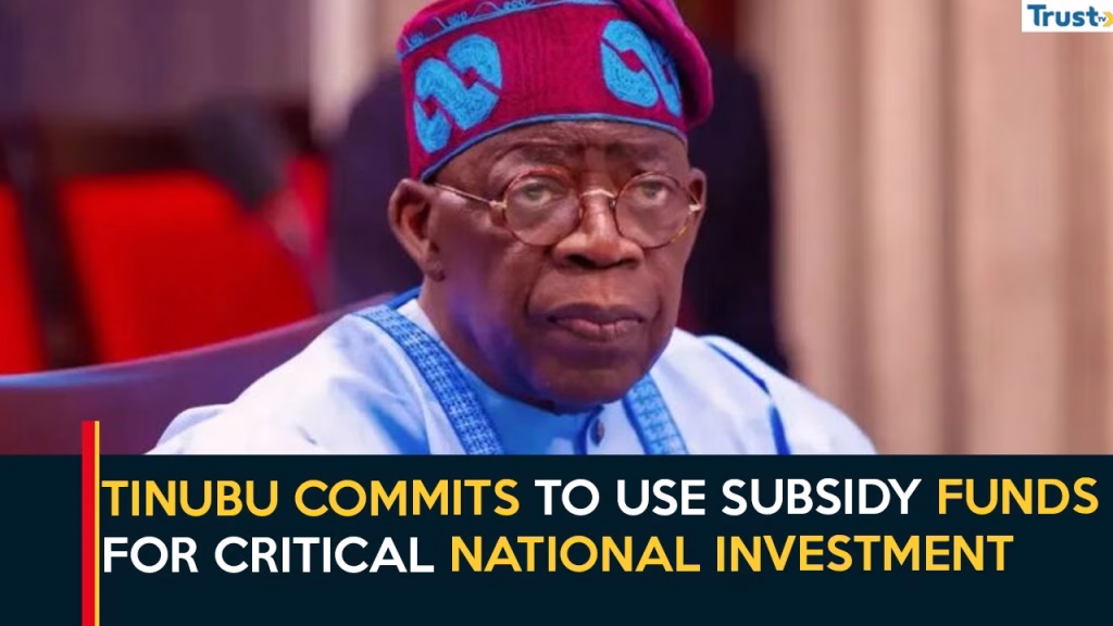 Fiscal Governance: Tinubu commits to use subsidy funds for critical national investment