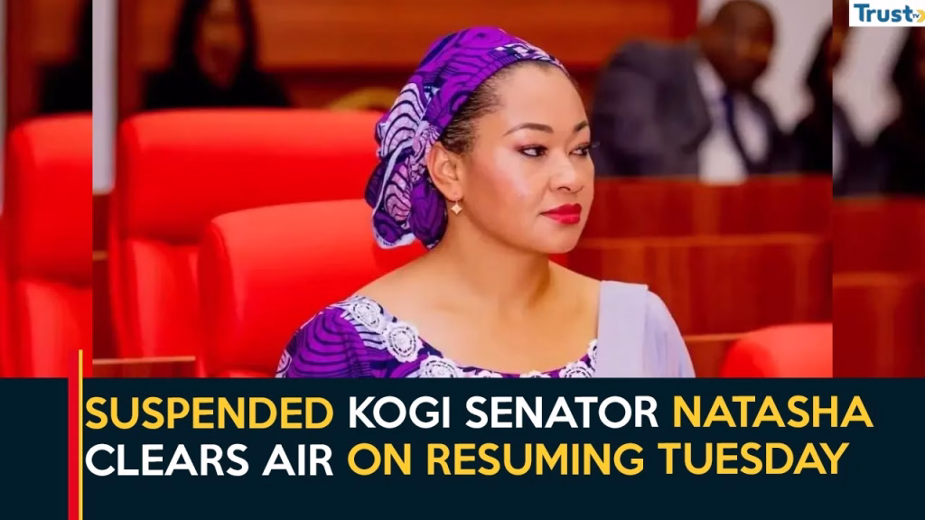 Suspended Kogi senator Natasha clears the air on resuming Tuesday