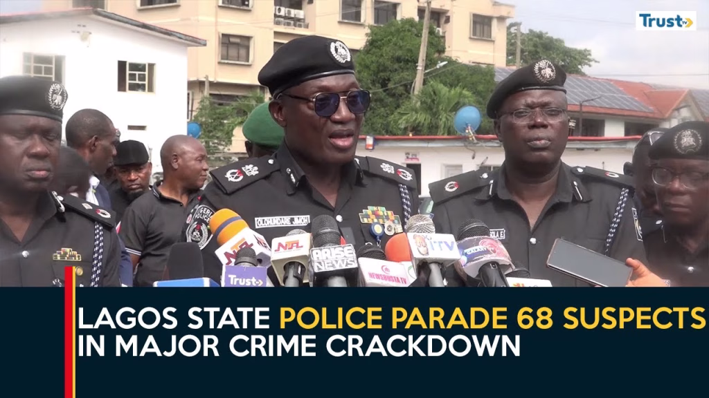 Lagos Security: Police parade 68 suspects in major crime crackdown
