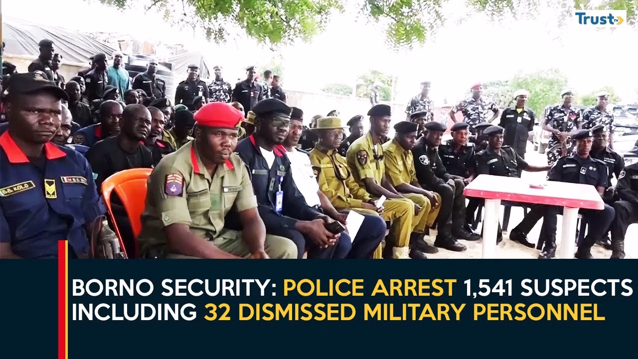 Borno Security: Police arrest 1,541 suspects including 32 dismissed military personnel