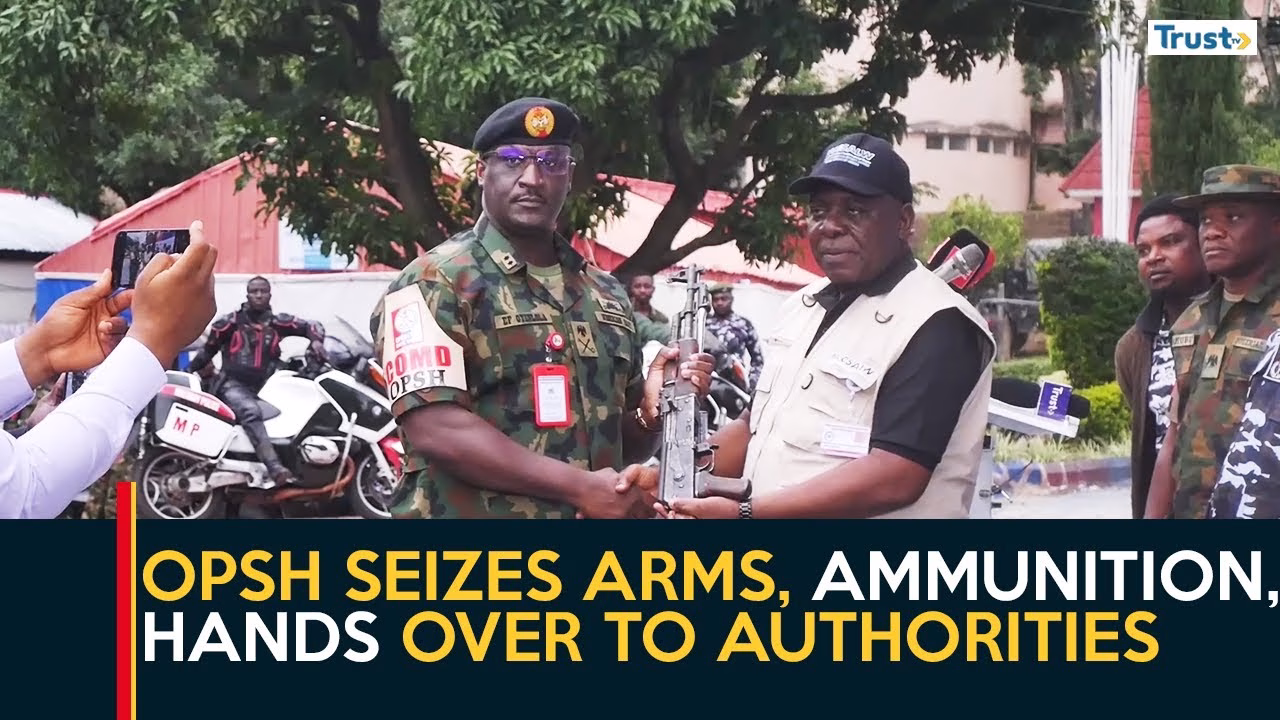 Military Operations: OPSH seizes arms, ammunition, hands over to authorities
