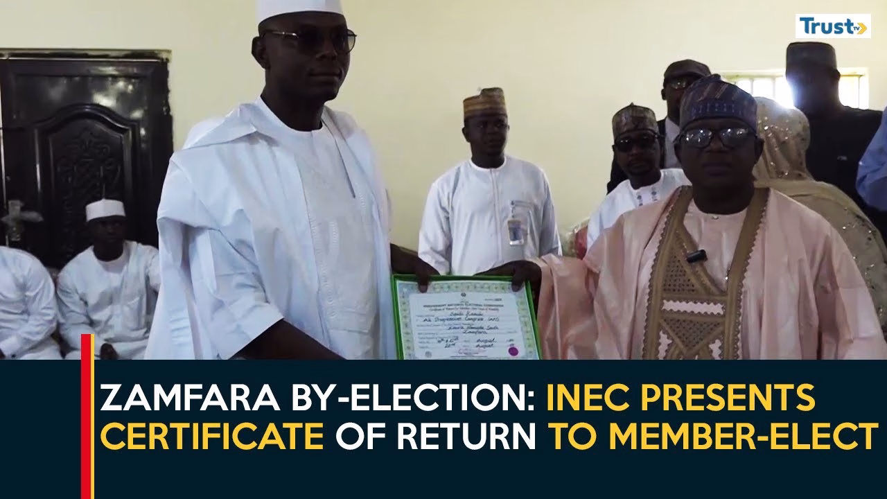 Zamfara By-Election: INEC presents certificate of return to member-elect