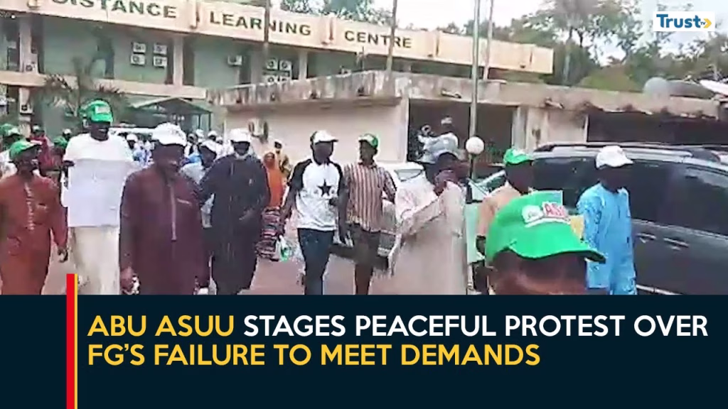 ABU ASUU stages peaceful protest over FG’s failure to meet demands