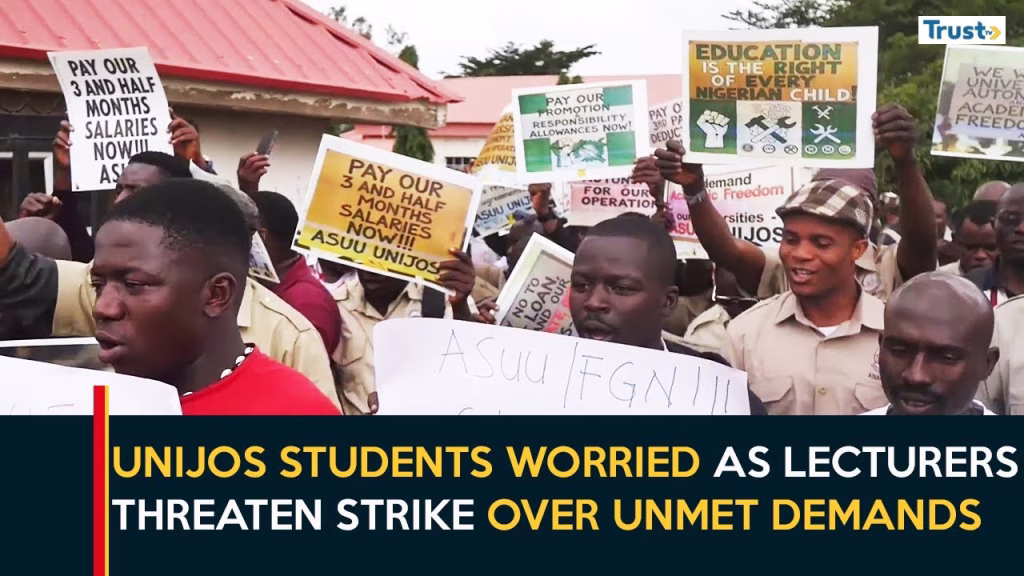 University Staff Welfare: Unijos students worried as lecturers threaten strike over unmet demands