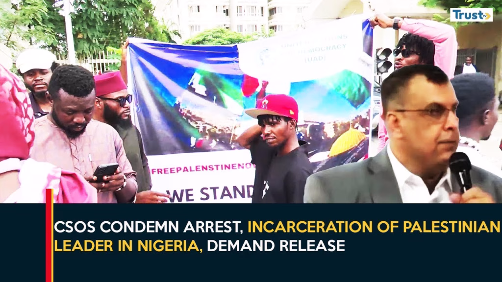 Csos condemn arrest, incarceration of Palestinian leader in Nigeria, demand release