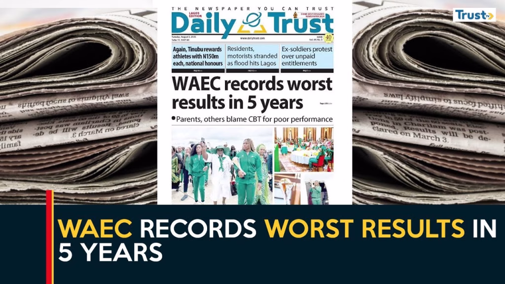 WAEC records worst results in 5 years