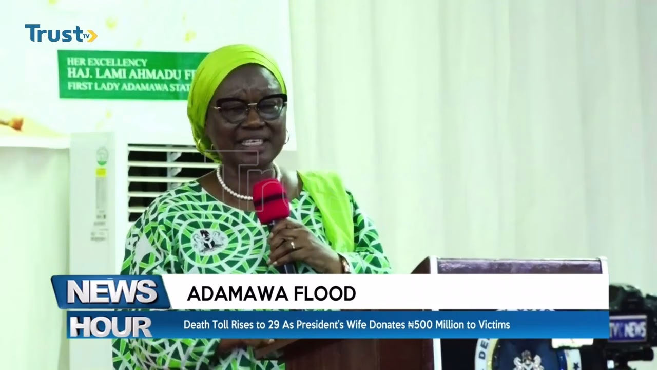 Adamawa Flood: Death toll rises to 29 as President’s wife donates ₦500 million to victims
