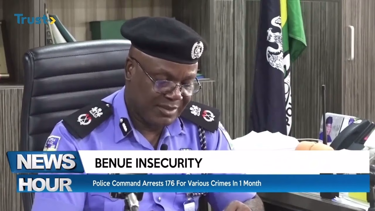 Benue Insecurity: Police command arrests 176 suspects for various crimes in 1 month