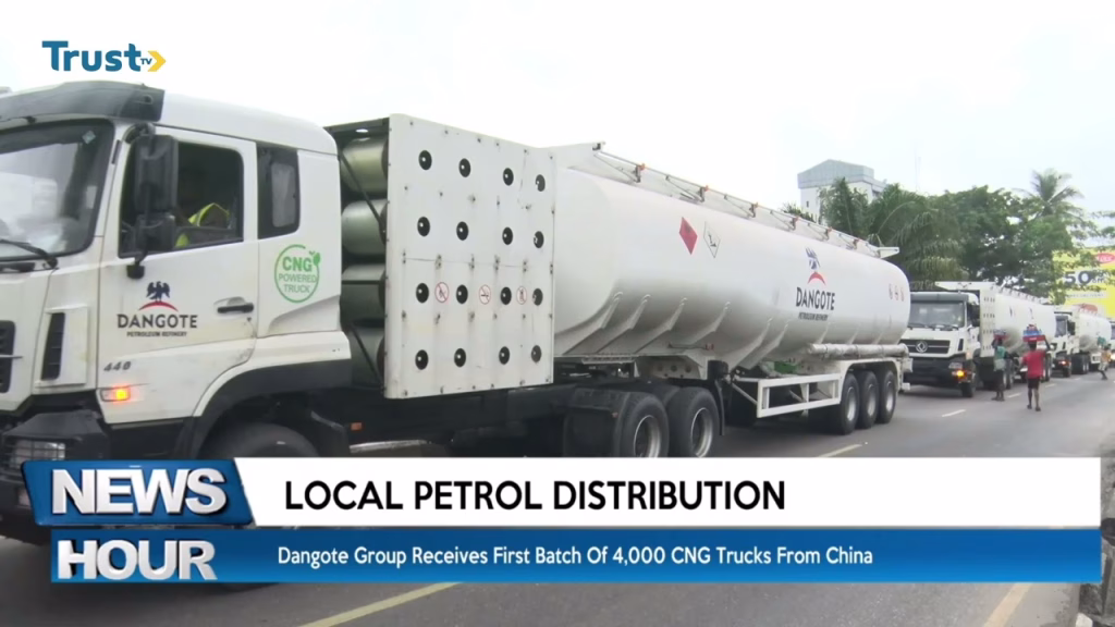 Local Petrol Subscription: Dangote Group receives first batch of 4,000 CNG trucks from China