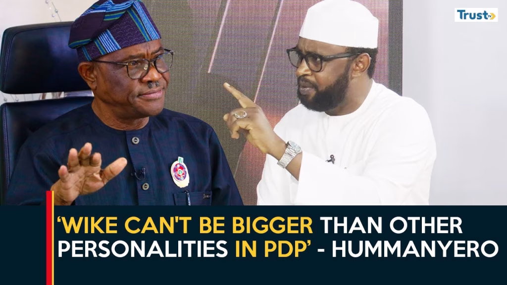 ‘Wike can’t be bigger than other personalities in PDP’ – Hummanyero | Sunday Politics