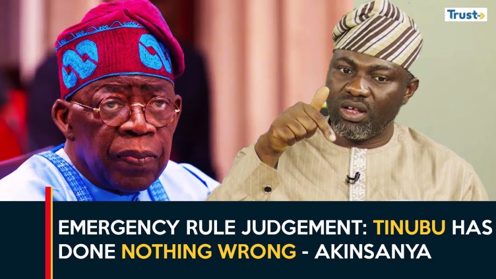 Emergency Rule: ‘Tinubu has done nothing wrong’ – Akinsanya