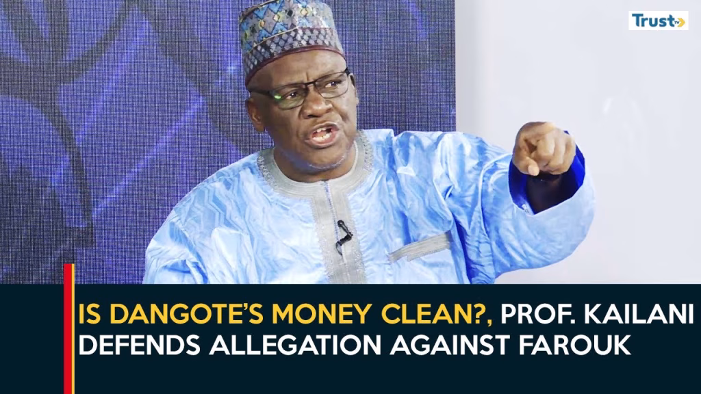 Is Dangote’s money clean?, Prof. Kailani defends allegation against Farouk