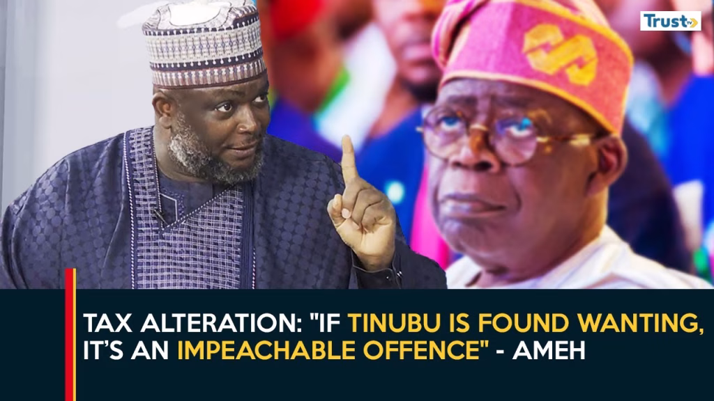 Tax Law Alteration: “If Tinubu Is Found Wanting, It’s an Impeachable Offence” – Peter Ameh