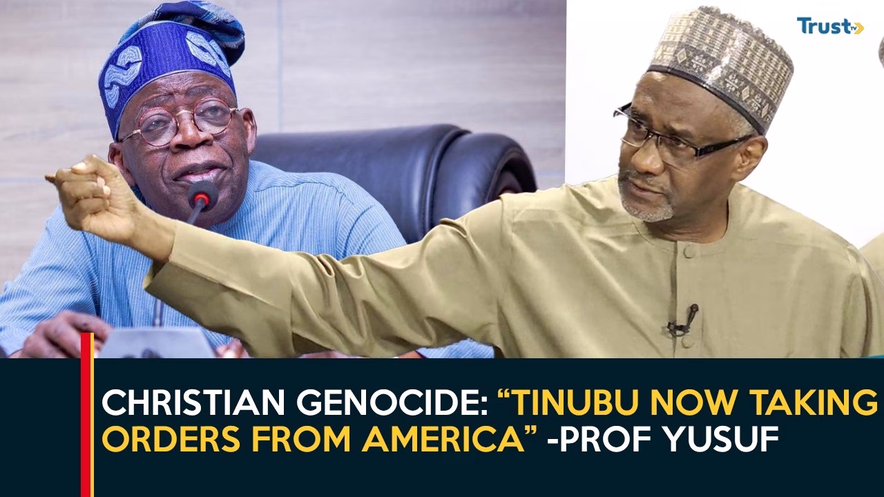 Christian Genocide: “Tinubu now taking orders from America”, says Prof. Yusuf