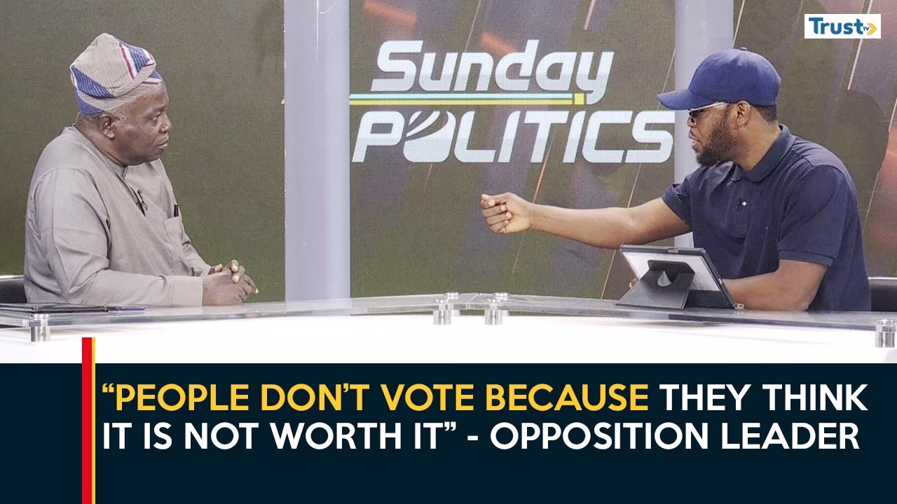 “People don’t vote because they think it is not worth it” – Opposition leader | Sunday Politics